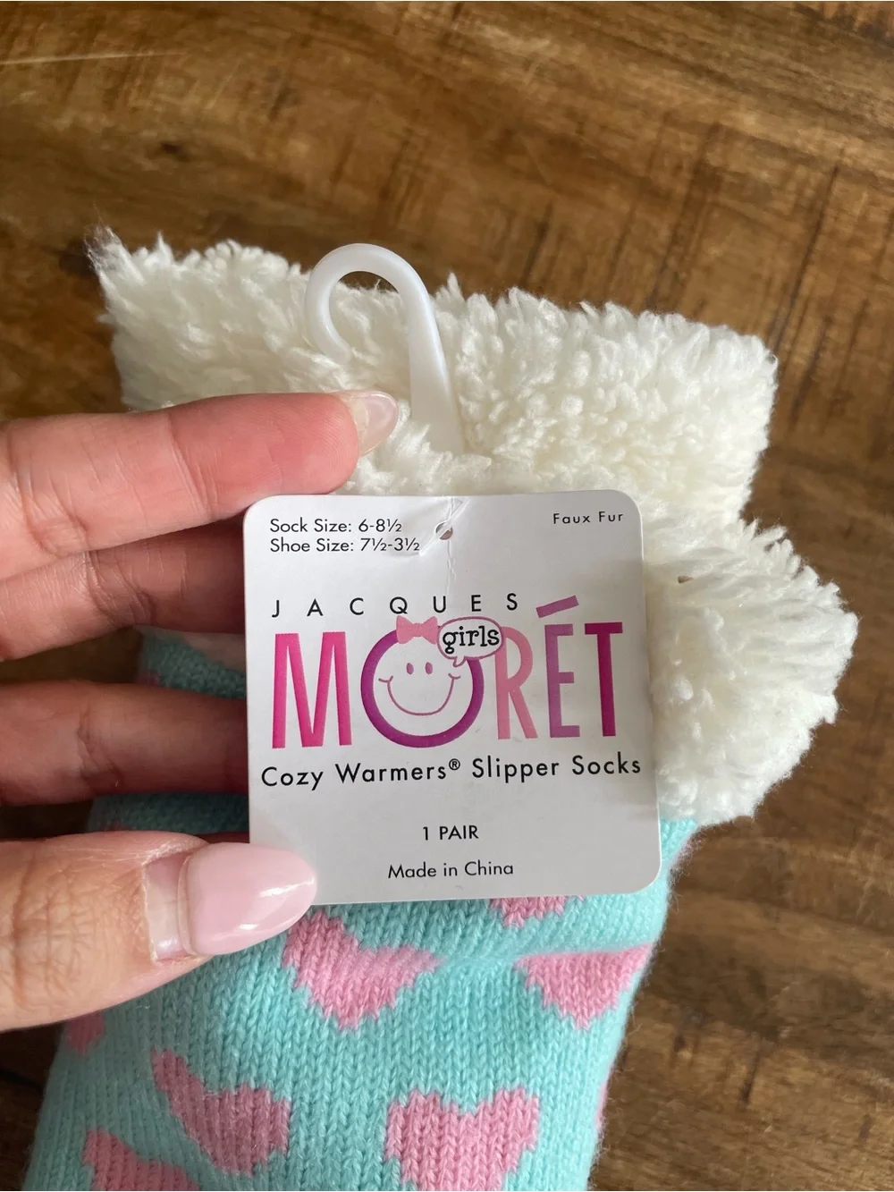 NWT Jacques Moret Girls Cozy Bunny Slipper Socks 🩵🐰💗